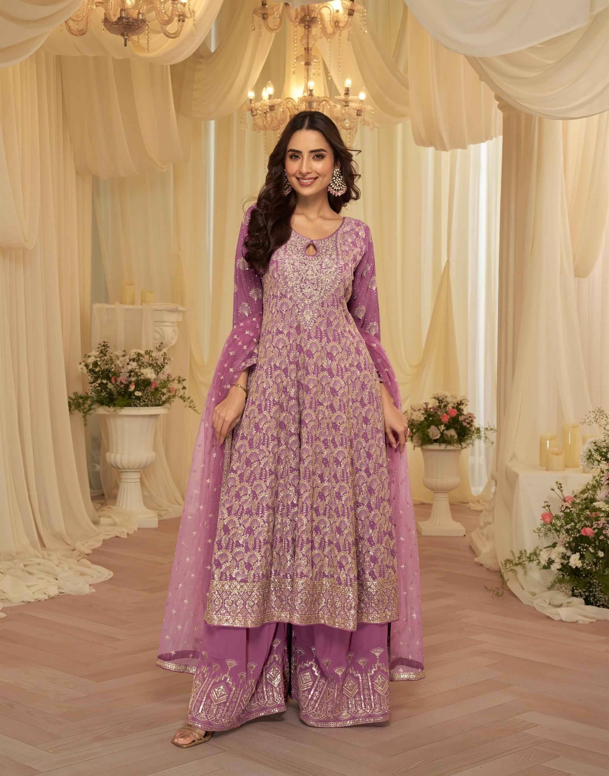 AVANTIKA By Sayuri 10229 to 10231 Series Beautiful Sharara Suits Colorful Stylish Fancy Casual Wear & Ethnic Wear Premium Chinnon Silk Dresses At Wholesale Price